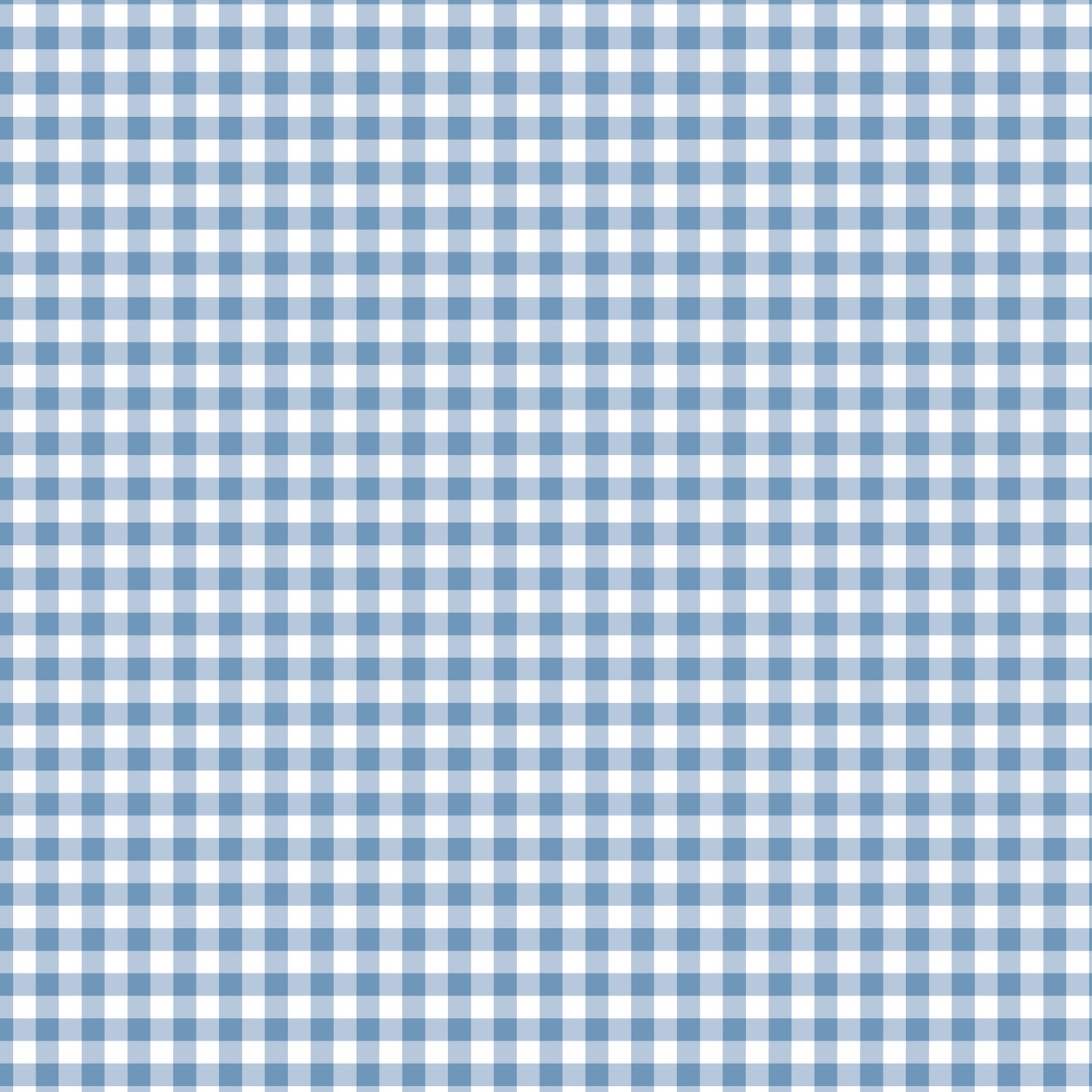 Wipeable August Gingham - French Blue