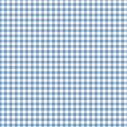 Wipeable August Gingham - French Blue